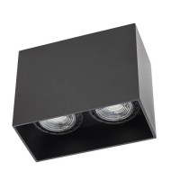 XCARD Stropní, dvoubodové svítidlo, materiál hliník, povrch bílá, nebo černá, pro žárovku 2x50W, GU10, 230V, IP20, tř.1, rozměry 120x60x95mm