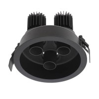 DELENO LED 3X9W klip Podhledové, trojbodové svítidlo, nastav směr sv, materiál hliník, povrch bílá, nebo černá, krycí plast transparentní, LED 3x9W, teplá 2700K/3000K, neutrální 4000K, UGR<10, Ra90, 230V, IP20, tř.2, rozměry d=150mm, h=113mm, vč trafa