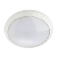 XEDGE Stropní venkovní svítidlo, senzor HF, dosah 16m, záběr 120°, čas 5s-30min, materiál plast, povrch bílá, difuzor plast opál PC, LED 20W, 2565lm/neutrální 4000K, nebo 2380lm/teplá 3000K, 230V, IK10, IP66, Ra80, tř.2, d=308mm, h=89mm