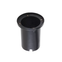 MELISSA MONTÁŽNÍ BOX DO ZEMĚ D=102MM Montážní box pro instalaci svítidla do podlahy/země, materiál PVC, povrch černá, rozměry d=102mm, h=125mm