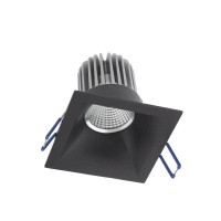 LIPONDA 1X50W GU10 čtverec Stropní, podhledové, bodové, komínkové čtvercové svítidlo, materiál hliník, povrch bílá/černá, pro žárovku 1x50W, GU10, ES50, 230V, IP20, tř.1, rozměry 82x82x35mm