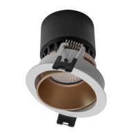 BLANDA 1X35W GU10 KRUH výklopné Stropní, podhledové, bodové, komínkové svítidlo, výklopné +-25°, těleso hliník, povrch vnější bílá, vnitřní bílá/černá/zlatá, pro žárovku 1x35W, GU10, ES50, 230V, IP40, tř.1, rozměry d=80mm, h=35mm