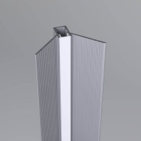PRF nanoprofil I Zápustný rohový profil pro instalaci LED pásků do sádrokartonu, materiál hliník, difuzor plast opál, povrch šedá, max šířka LED pásku 4mm, rozměry 40,3x24,3mm, délka l=3m, vč. 2 koncovek.