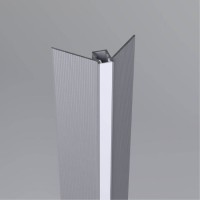 PRF nanoprofil II Zápustný rohový profil pro instalaci LED pásků do sádrokartonu, materiál hliník, difuzor plast opál, povrch šedá, max šířka LED pásku 4mm, rozměry 44,9x22,2mm, délka l=3m, vč. 2 koncovek.