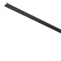 XCLICK S Krycí lišta profilu lištového systému, těleso plast, povrch černá, rozměry 2500x17x7mm.