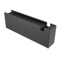 XCLICK S Napájecí koncovka kolejnicového systému osvětlení, materiál plast, povrch černá, 48V, max zátěž 350W, IP20, tř.3, rozměry 100x19x33mm