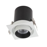 XSLIDE Vestavné, bodové, komínkové svítidlo, výklopné +-90°, materiál hliník, povrch bílá, LED 12W/25W, teplá 3000K, nebo neutrální 4000K, UGR<10, vyzař. úhel 38°, Ra90, 230V, IP20, tř.2, rozměry dle typu, vč trafa