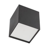 XSMOOTH Stropní svítidlo, materiál hliník, povrch černá, nebo bílá, difzor plast opál, LED 10W, 1200lm, teplá 3000K, nebo 1275lm, neutrální 4000K, Ra80, 230V, IP20, tř.1, rozměry 100x100x110mm