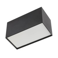 XSMOOTH Stropní svítidlo, materiál hliník, povrch černá, nebo bílá, difuzor plast opál, LED 20W, 2400lm, teplá 3000K, nebo 2550lm, neutrální 4000K, Ra80, 230V, IP20, tř.1, rozměry 100x200x110mm