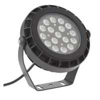 XSPARK LED 17W 36W RGB LED reflektor bodový, těleso hliník, povrch černá mat, kryt sklo, LED 17W/36W, teplá 3000K/neutrální 4000K, Ra80, 230V, RGB/24V IP65, Ra80, tř.1, rozměry dle typu.