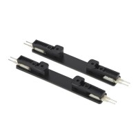 XTRIM S Přímá elektrická spojka magnetického kolejnicového systému, materiál hliník, povrch černá, 48V, rozměry 100x14,5x11,3mm