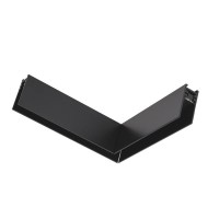 XTRIM S Rohová L spojka 90°, horizontální, odbočení, přisazeného/závěsného magnetického kolejnicového systému, materiál hliník, povrch černá, 48V, rozměry  150x150x42,3mm, šířka slotu pro svítidlo 15mm