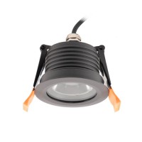 KLAROS 12W IP65 Venkovní podhledové bodové svítidlo, těleso kov, povrch bílá/tmavě šedá, LED 12W, teplá 3000K/1416lm, neutrální 4000K/1486lm, vyzař. úhel 38°, Ra80, 230V, IP65, tř.2, rozměry d=85mm, h=65mm.
