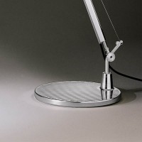 TOLOMEO LETTURA BASE Základna stolní lampy, kruhová, materiál hliník, povrch hliník leštěný, nebo elox černý.