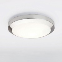 DAKOTA Stropní svítidlo, zákl kov, povrch chrom lesk, nikl broušený, dif sklo opál, pro žár 60W/40W, E27/E14 nebo 28W, 4pin2D nebo LED 16W, teplá 2700K, Ra80, 230V, do koupelny IP44, tř.1/tř.2, rozměry dle typu