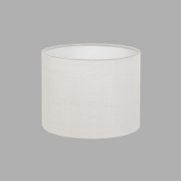 DRUM 150 Stínítko pro nástěnné/stolní/stojacé svítidla, materiál textil, povrch vnější bílá, černá, ústřice, vnitřní bílá, E27/ES, rozměry d=150mm, h=120mm, POUZE STÍNÍTKO BEZ ZÁKLADNY