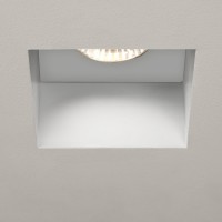 BAKERIT čtverec Stropní podhledové bodové bezrámečkové svítidlo, materiál kov, povrch bílá, pro žárovku 50W, GU10 ES50 nebo LED 7,4W, teplá 2700K, 445lm, Ra80, 230V, do koupelny IP65/IP20, tř.1/tř.2/tř.3, rozměry dle typu