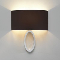 LIMA Nástěnné svítidlo, materiál kov, povrch chrom lesk, nikl mat, bronzová, zlatá mat, dekorace oválního prstenu, pro žárovku 60W, E27, 230V, IP20, tř.3, rozměry d=130mm, h=350mm, STÍNÍTKO SAMOSTATNĚ