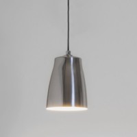 ATELIER Závěsné svítidlo lustr, těleso kov, stínítko povrch hliník leštěný, bílá, černá, vnitřní bílá, pro žárovku 1x42W/72W, E27, A60, 230V, IP20, tř.2, rozměry dle typu