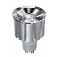 ELEGANT Bodový světelný zdroj, základna hliník, povrch chrom/černá/zlatá, sklo čiré, žárovka LED 7W, GU10, teplá 3000K/neutrální 4000K, 230V, Ra90, rozměry d=50mm, h=72mm.
