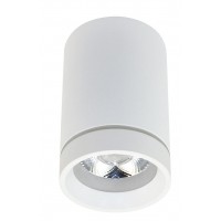 BILL, LED 10W Stropní přisazené svítidlo, materiál hliník, povrch černá/bílá, LED 10W, 850lm, neutrální 4000K, 230V, IP20, rozměry d=65mm, h=100mm.