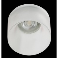 RHONDDA 50W, GU10 Podhledové svítidlo, materiál hliník, povrch bílá, difuzor sklo opál, pro žárovku 1x50W, GU10, 230V, IP20, rozměry d=80mm, h=55mm