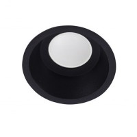 ITAKA Stropní podhledové bodové svítidlo, kruhové, těleso kov, povrch černá/bílá, pro žárovku 1x50W, GU10, 230V, IP20, rozměry d=84mm, h=48mm.