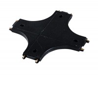 BRAUSO X connector, 48V X-konektor, spoj pro magnetický systém, těleso plast a měď, povrch černá/bílá, IP20, 48V, rozměry 110x5x55mm.