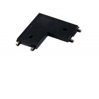 BRAUSO L connector, 48V L konektor pro spoj pro magnetický systém, těleso plast a měď, povrch černá/bílá, IP20, 48V, rozměry 55x5mm.