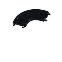 BRAUSO round connector, 48V Kruhový konektor pro spoj pro magnetický systém, těleso plast a měď, povrch černá/bílá, IP20, 48V, rozměry 55x5mm.