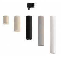 REKOM BASE S 1x10W, 3F track Závěs svítidla, základna kov, černá, nebo bílá, pro žárovku 1x10W, GU10ES50, 230V, IP20, d=57mm, h=1600mm, vč 3F adaptéru NORDIC ALUMINIUM, krycí váleček SAMOSTATNĚ
