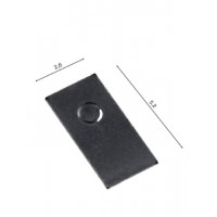 AYLO koncovka Koncovka profilu, těleso plast černá/bílá, rozměry 52x26mm.