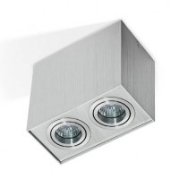 YOLK GU10 2X50W Stropní, přisazené, bodové svítidlo, těleso hliník, povrch. úprava dle typu, výklopný světelný zdroj +-60°, 2x50W, GU10, 230V, IP20,rozměry: d=cca 180mm, l=120mm,