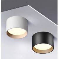 CD ASTONE LED 8W, 12W, 15W Stropní, přisazené svítidlo, materiál hliník, povrch bílá, nebo černá, detail zlatá mat difuzor plast opál, LED 8W, 12W, 15W, teplá 3000K, nebo neutrální, Ra80, 230V, IP20