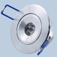 BULK LED 1W Stropní, vestavné, bodové svítidlo výklopné +-20°, těleso hliník, LED 1W, teplá 3000K, neutrální 4000K, denní 600K, červená, zelená, modrá, žlutá, vč trafa 230V/350mA na kabelu, svítidlo d=68mm, h=25mm, trafo 45x45x25mm