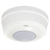 SP-04 DALI Stropní senzor přítomnosti pro stmívání osvětlení jednozónový, kruhová charakteristika 360° čas 1min-30min, 10-2000Lx, stmívání DALI, 230V, 2,3kW, IP20, d=102mm, h=48mm