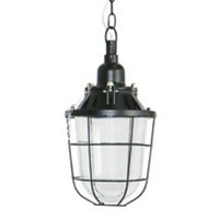 MOTIO 1X60W E27 ZÁVĚSNÉ Závěsné svítidlo, těleso kov, povrch beton/černá, krycí sklo čiré s mřížkou, pro žárovku 1x60W, E27, 230V, IP20, tř.2, rozměry dle typu