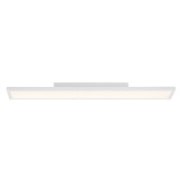 SMOOTH 30W LED CCT Stropní přisazené svítidlo, základna kov, povrch bílá, difuzor plast akryl opál, LED 30W, 2350lm, CCT teplá 2700K-denní 6200K, 230V, IP20, tř.2, rozměry 900x150x55mm, vč. dálk ovládání