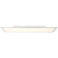 OMONO LED 60W STMÍV OBDÉLNÍK Stropní přisazené svítidlo, základna hliník, povrch broušený, difuzor plast akryl opál, LED 60W, 5000lm, CCT teplá 2700K-denní 6500K, přímé stmívání, 230V, IP20, tř.2, rozměry 55x1000x350mm, vč. dálk ovládání
