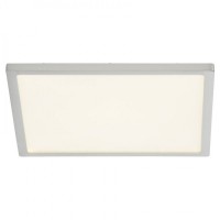 CERES Stropní přisazené svítidlo, těleso hliník, povrch bílá, nebo nikl mat, difuzor plast opál, LED 10W, 20W, 30W, teplá 3000K, stmívatelné STEP vyp/zap vypínačem 100%, 50%, 10%, Ra80, 230V, tř.2, IP20, rozměry dle typu