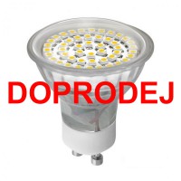  DOPRODEJ - Světelný zdroj SMD LED žárovka, 2,5W náhr. ~22W žárovek 48xLED, denní 6200K-6800K, 210lm, Ra>80, vyzař úhel 120°, GU10 ES50, životnost 20.000 hod, 230V, rozměry d=50mm, l=58mm