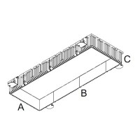 MOUNTING KIT GIT Montážní rámeček pro instalaci bezrámečkového svítidla do sádrokartonu obdélníkový