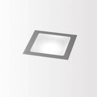 LEDS GO IN FORTE Zemní svítidlo, těleso hliník, rámeček eloxovaný hliník, difuzor sklo opál mat LED 1x1W, teplá 3000K, nebo neutrální 4000K, 350mA, IP67, 40x40x32mm mělké zapuštění
