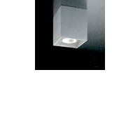 BOXY 1X50W GU10 Stropní přisazené svítidlo bodové, těleso hliník, povrch elox šedostříbrná, černá, bílá, pro žárovku 50W, GU10 ES50, 230V, IP20, 80x90x80mm