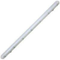 DEJV 60W Stropní průmyslové prachotěsné svítidlo, těleso ABS, povrch šedostříbrná, difuzor plast PC, LED 60W, neutrální 4100K, 5100lm, Ra80, 230V, IP65, tř.1, rozměry 1500x85x110mm.