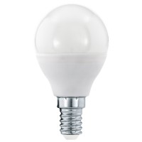 LED BÍLÁ 5,5W E14 P45 TEPLÁ Světelný zdroj žárovka kapková, zákl kov, difuzor plast opál, LED 5,5W, E14, P45, teplá 3000K, 470lm, stmívatelná TRIAC, Ra80, vyzařovací úhel 200°, 230V, stř život 15.000h, 15.000x zap/vyp, d=45mm h=80mm