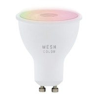 LM_LED_GU10 CONNECT-Z Světelný zdroj, žárovka, kov, plast opál, LED 5W, GU10, dálk ovl, nebo smart telefon ZigBee, lze stmívat, nast teplota CCT teplá 2700K - denní 6500K, Ra80, 230V, rozměry d=50mm, l=59mm