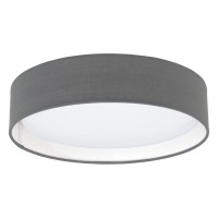 PASTERI Stropní svítidlo, záklana kov, povrch bílá, stínítko textil bílý, taupe, šedá, antracit-hnědá, difuzor plast, LED 12W, teplá, 1020lm/cca 50W žárovka, 230V, IP20, tř.2, rozměry d=320mm, h=75mm