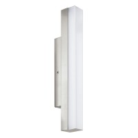 TORRETTA Nástěnné svítidlo, těleso kov, povrch nikl mat, difuzor plast bílý, LED 8W/16W/24W, neutrální bílá 4000K, 230V, do koupelny IP44, tř,1, rozměry dle typu