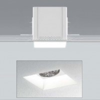 DITA LED Vestavné svítidlo stropní, bezrámečkové, čtvercové, těleso kov, povrch bílá, difuzor plast opál mat LED, 9W, (svítí cca jako 50W žárovka), 700mA, IP20, rozměry 80x80mm, h=130mm